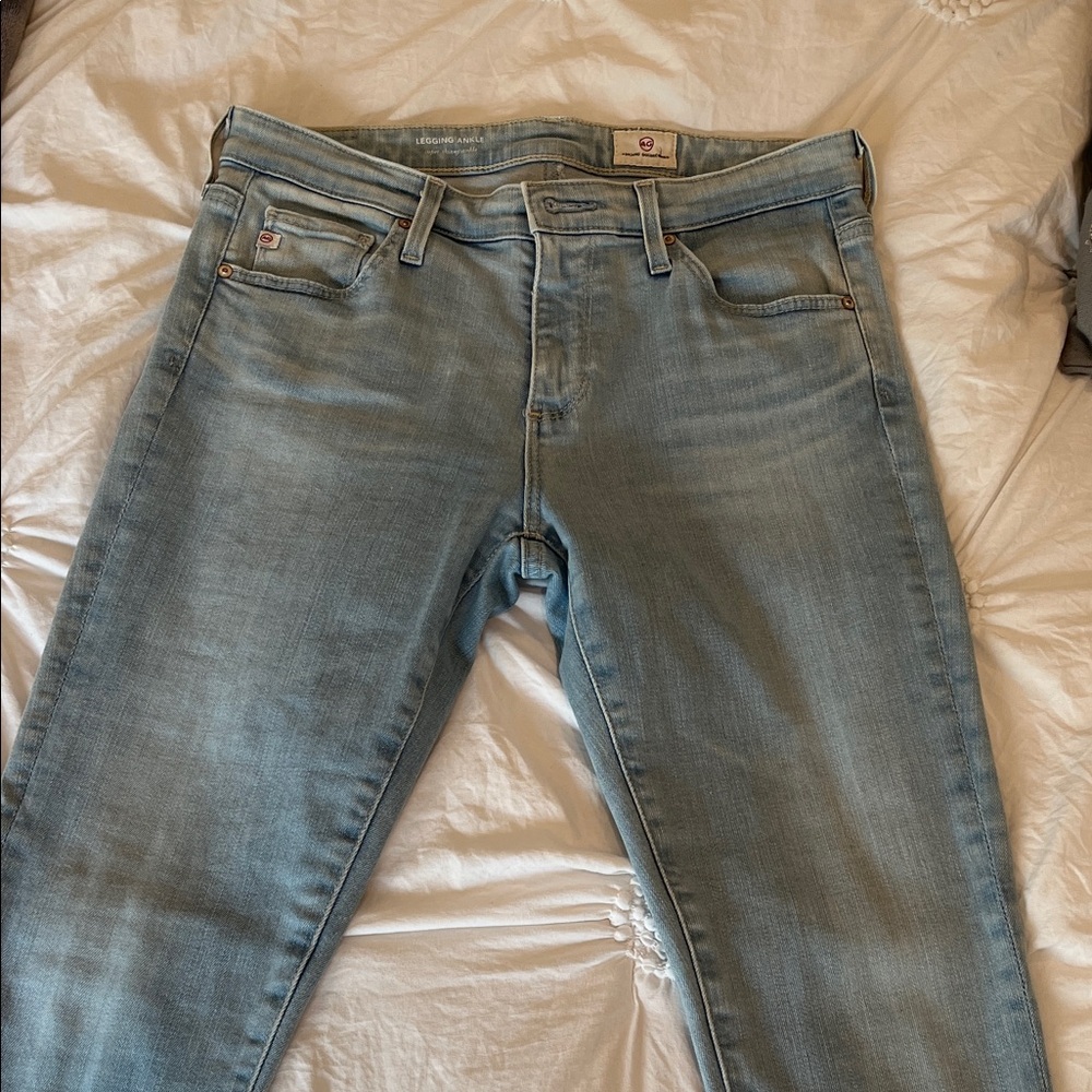 AG Light Wash Skinny Jeans